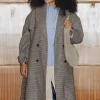 Promod Manteau à carreaux Femme - Imprimé multicolore Imprimémulticolore Best Sale