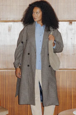 Promod Manteau à carreaux Femme - Imprimé multicolore Imprimémulticolore Best Sale