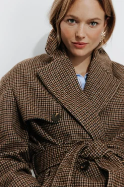 Promod Manteau à carreaux Femme - Imprimé multicolore Imprimémulticolore Best Sale