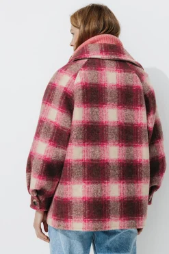 Promod Manteau court à carreaux - Carreaux multicolores Carreauxmulticolores Cheap