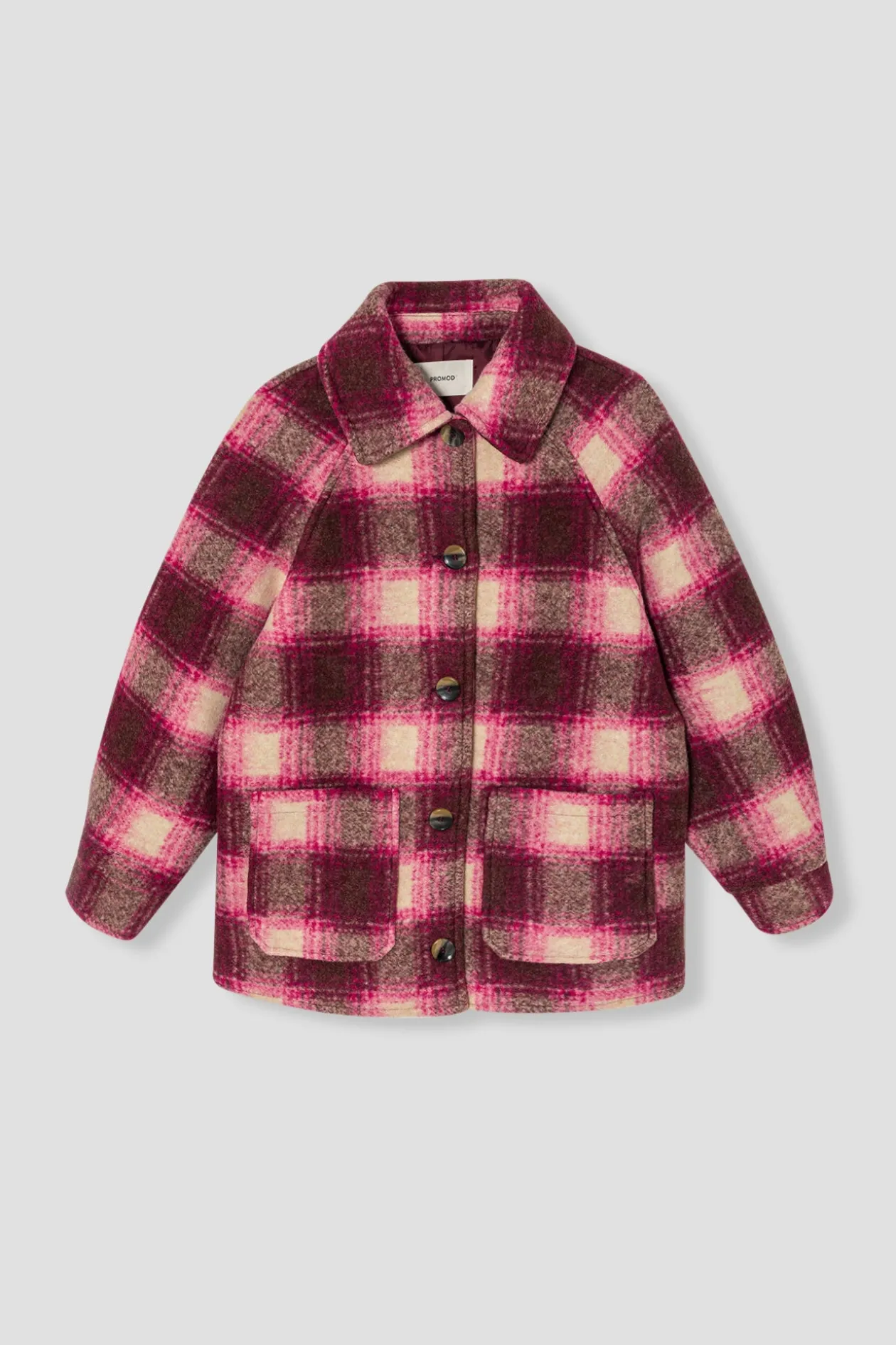 Promod Manteau court à carreaux - Carreaux multicolores Carreauxmulticolores Cheap