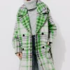 Promod Manteau en laine mélangée - Carreaux multicolores Carreauxmulticolores Hot