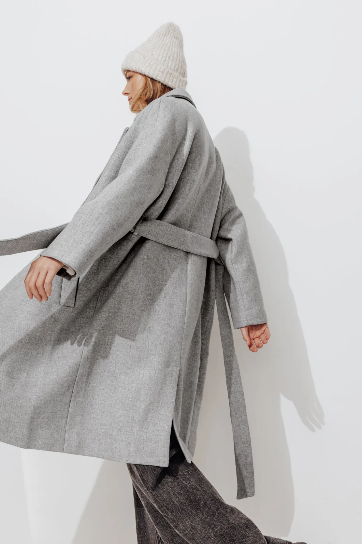 Promod Manteau en laine mélangée - Gris clair Grisclair Fashion
