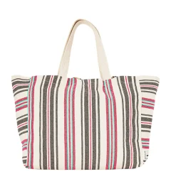 Promod Maxi sac de plage rayé - Rayures multicolores Rayuresmulticolores Outlet