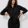Promod Maxi-chemise unie éco-conçue - Noir Hot