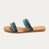 Promod Mules perlées Femme - Bleu Clearance