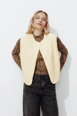 Promod PALOMA en moumoute réversible - Ecru Shop