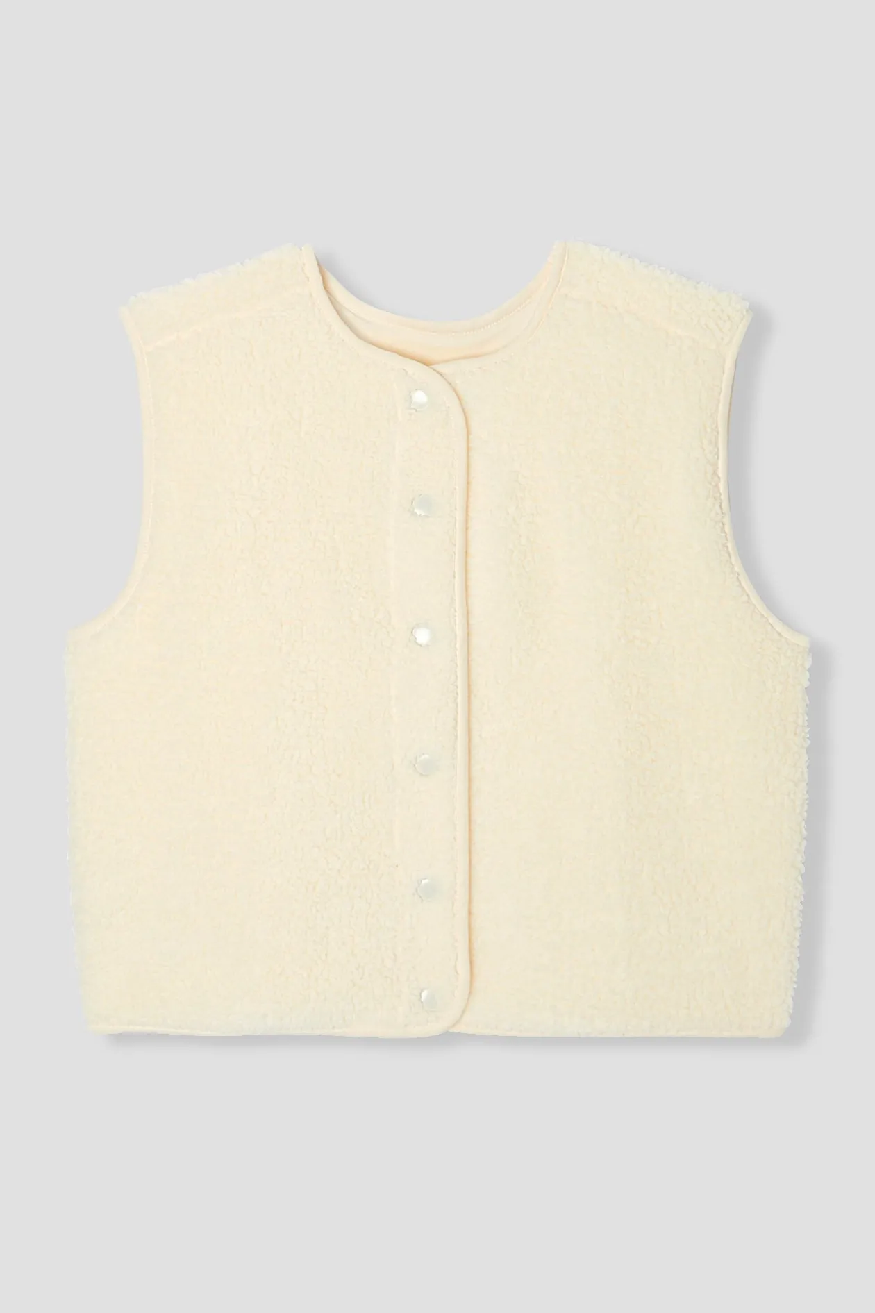 Promod PALOMA en moumoute réversible - Ecru Shop