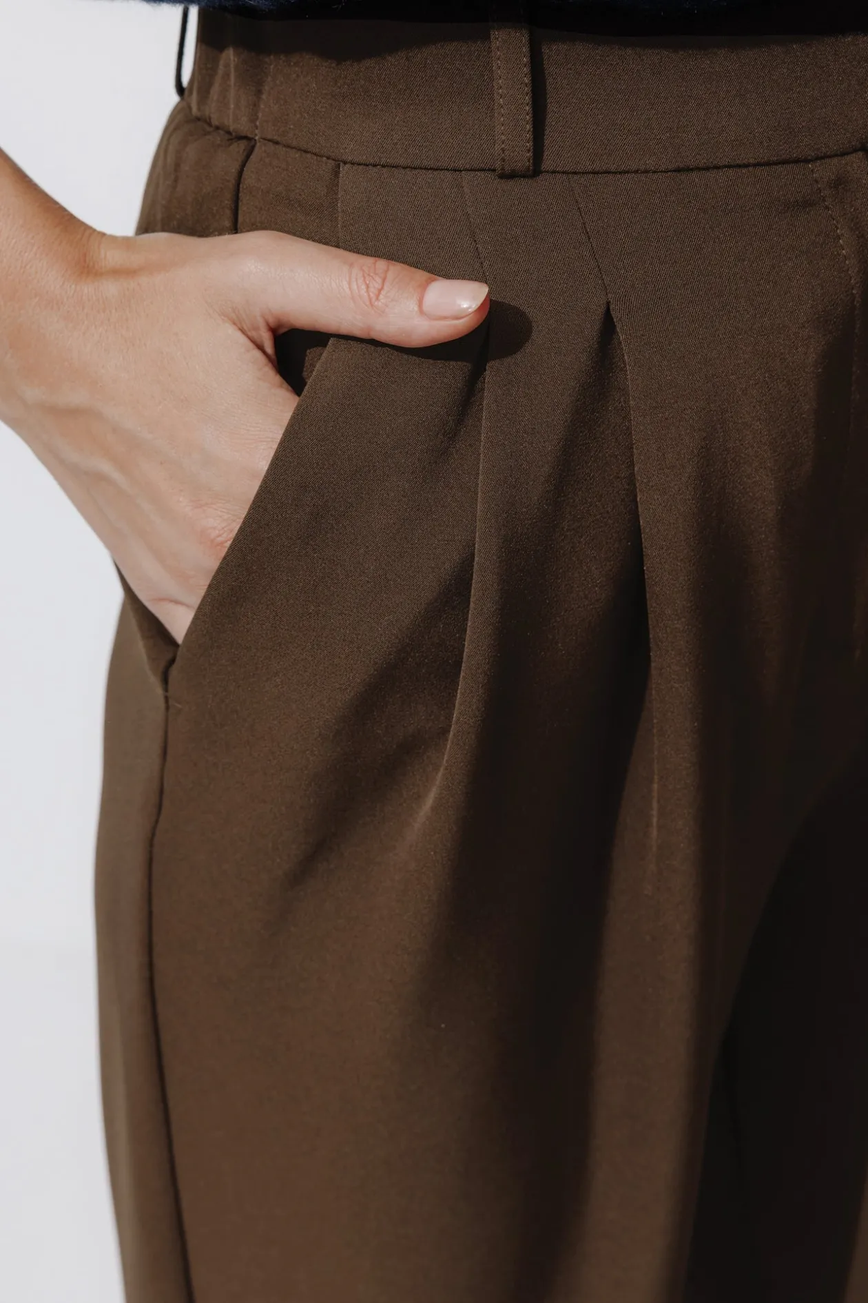 Promod Pantalon à pinces Femme - Noisette foncé Noisettefoncé Cheap
