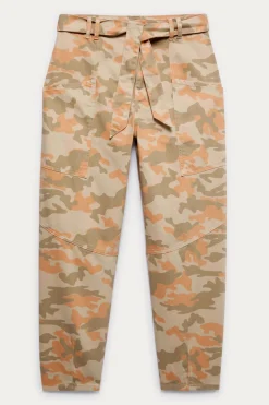 Promod Pantalon baggy imprimé Femme - Imprimé Pêche ImpriméPêche New