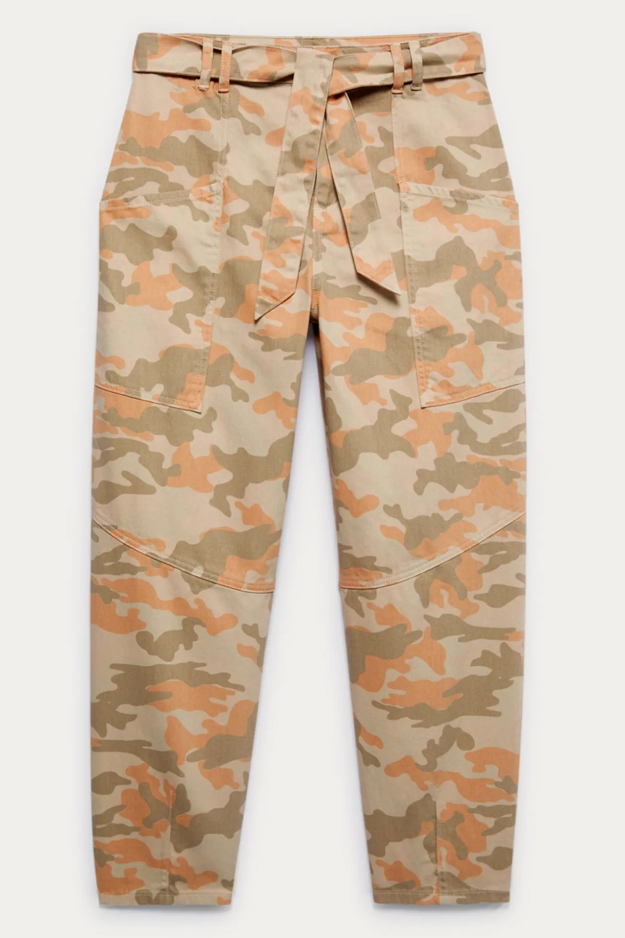 Promod Pantalon baggy imprimé Femme - Imprimé Pêche ImpriméPêche New