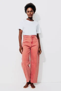 Promod Pantalon barrel/balloon Femme - Rouge New
