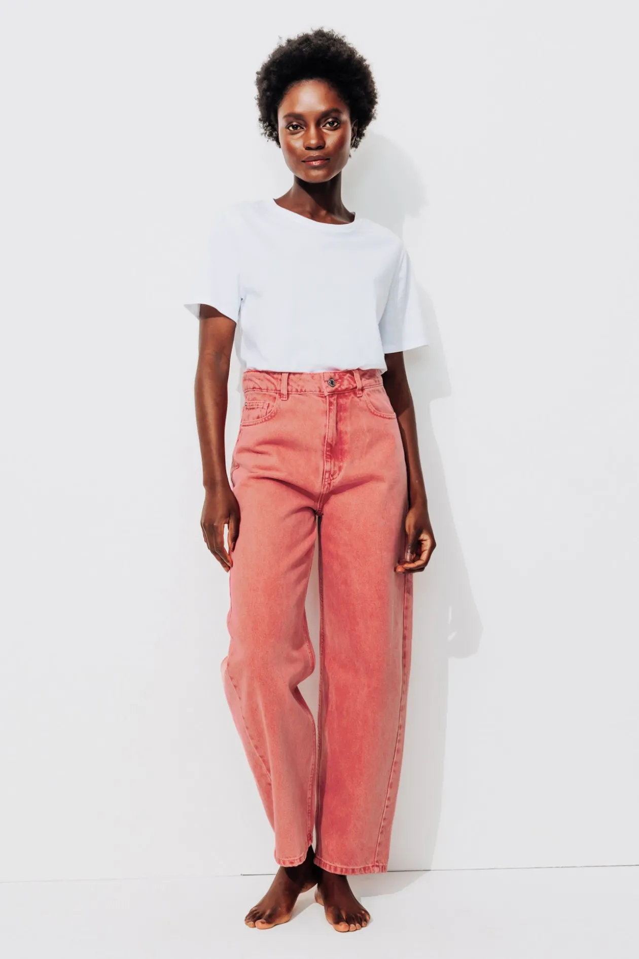 Promod Pantalon barrel/balloon Femme - Rouge New