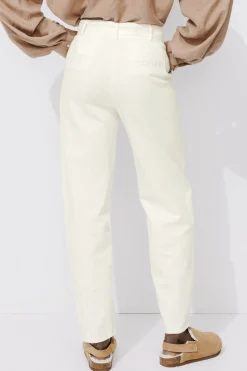 Promod Pantalon broderie anglaise - Ecru Hot