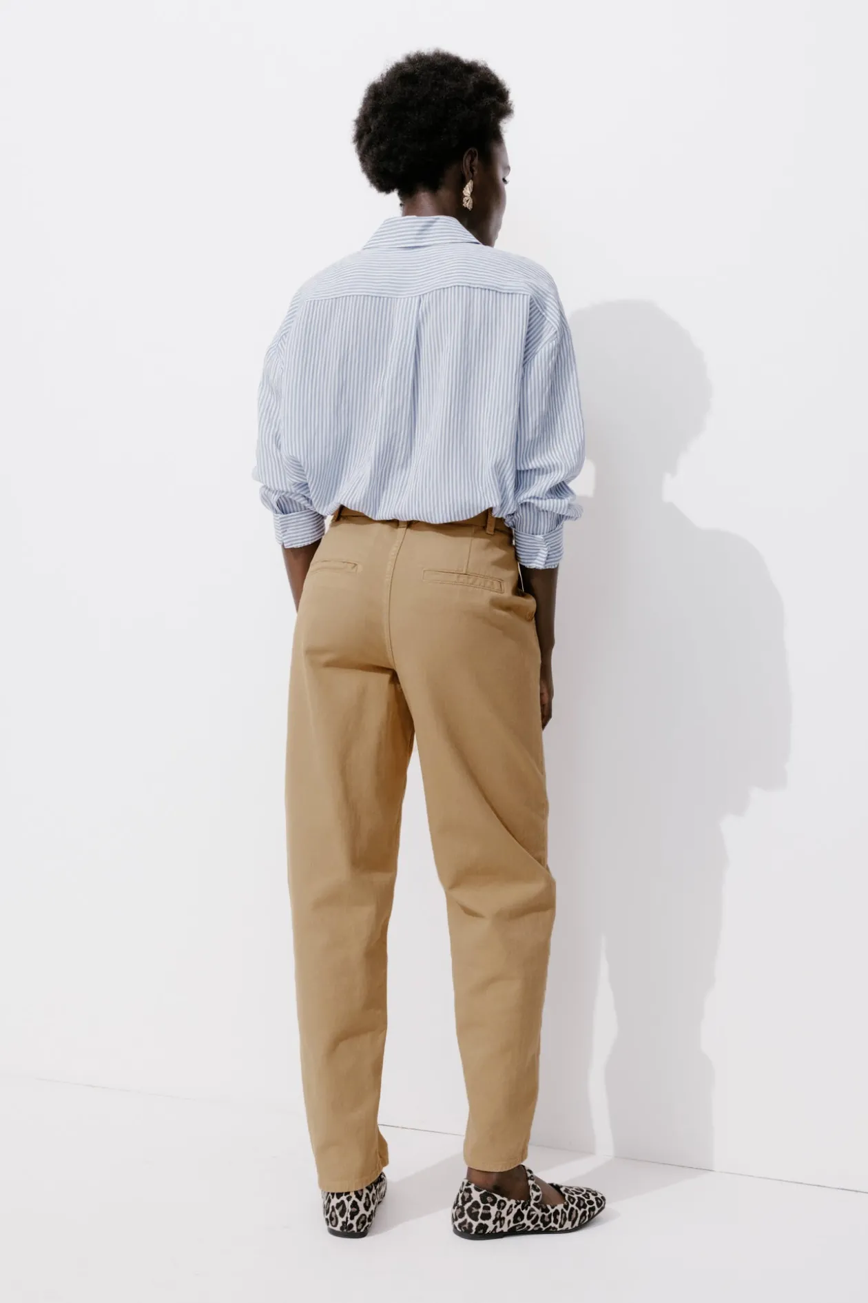 Promod Pantalon broderie anglaise - Beige Shop