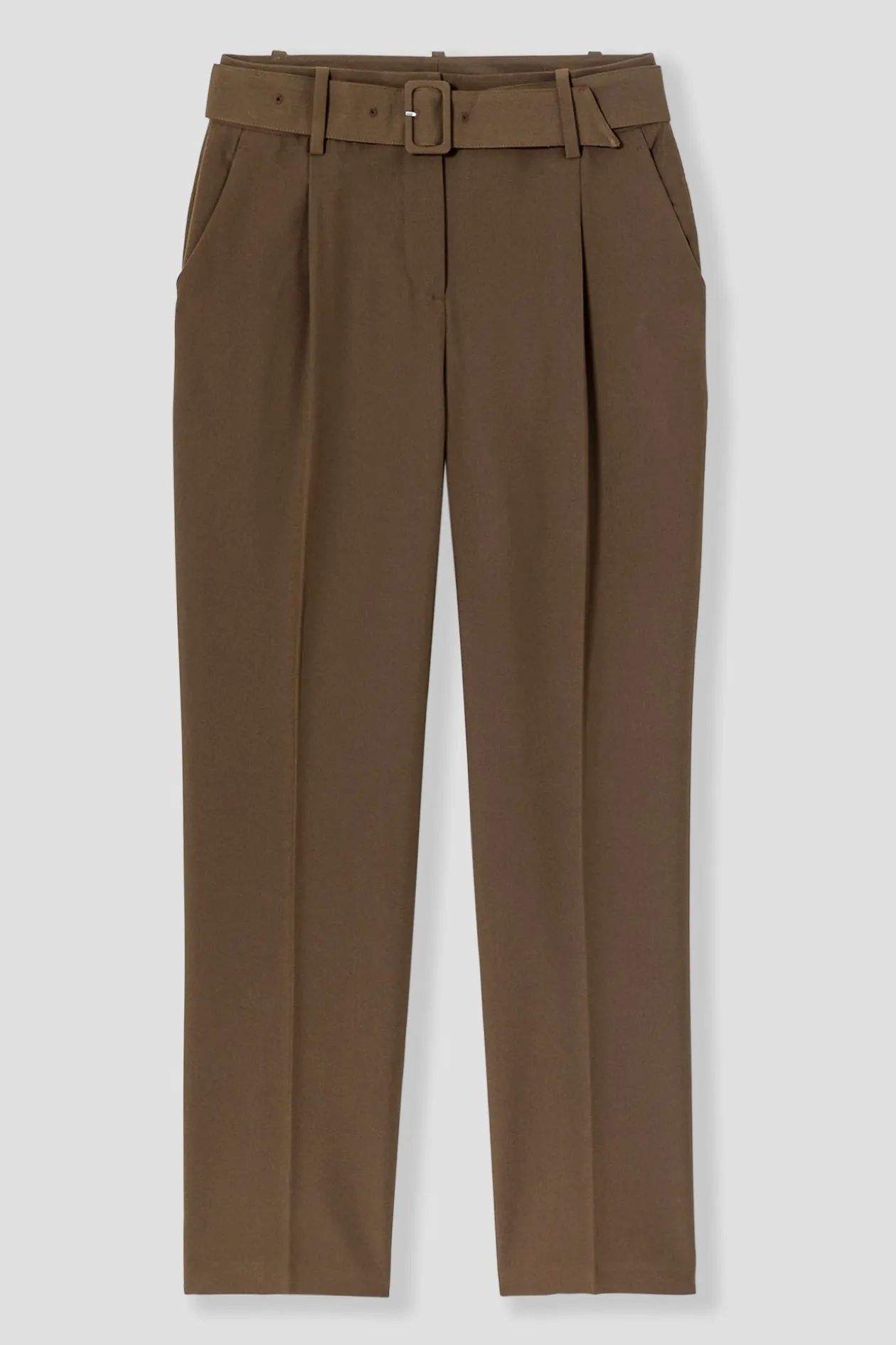 Promod Pantalon carrot Femme - Marron Shop