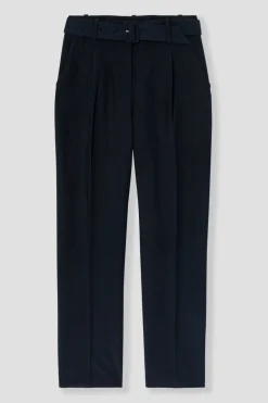 Promod Pantalon carrot Femme - Marine Fashion