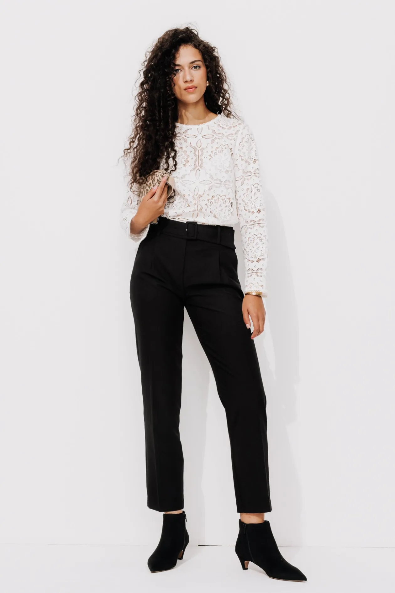 Promod Pantalon carrot Femme - Noir Sale