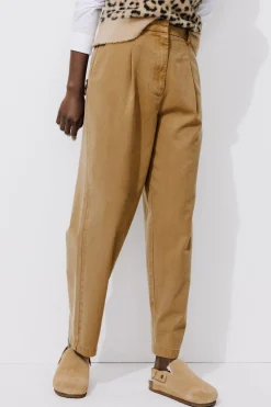 Promod Pantalon chino à pinces Femme - Beige Store