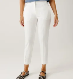 Promod Pantalon cigarette Femme - Blanc Hot