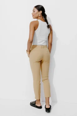 Promod Pantalon cigarette Femme - Beige Store