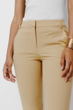 Promod Pantalon cigarette Femme - Beige Store