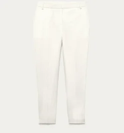 Promod Pantalon cigarette Femme - Blanc Hot
