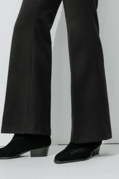 Promod Pantalon côtelé flare Femme - Noir Cheap