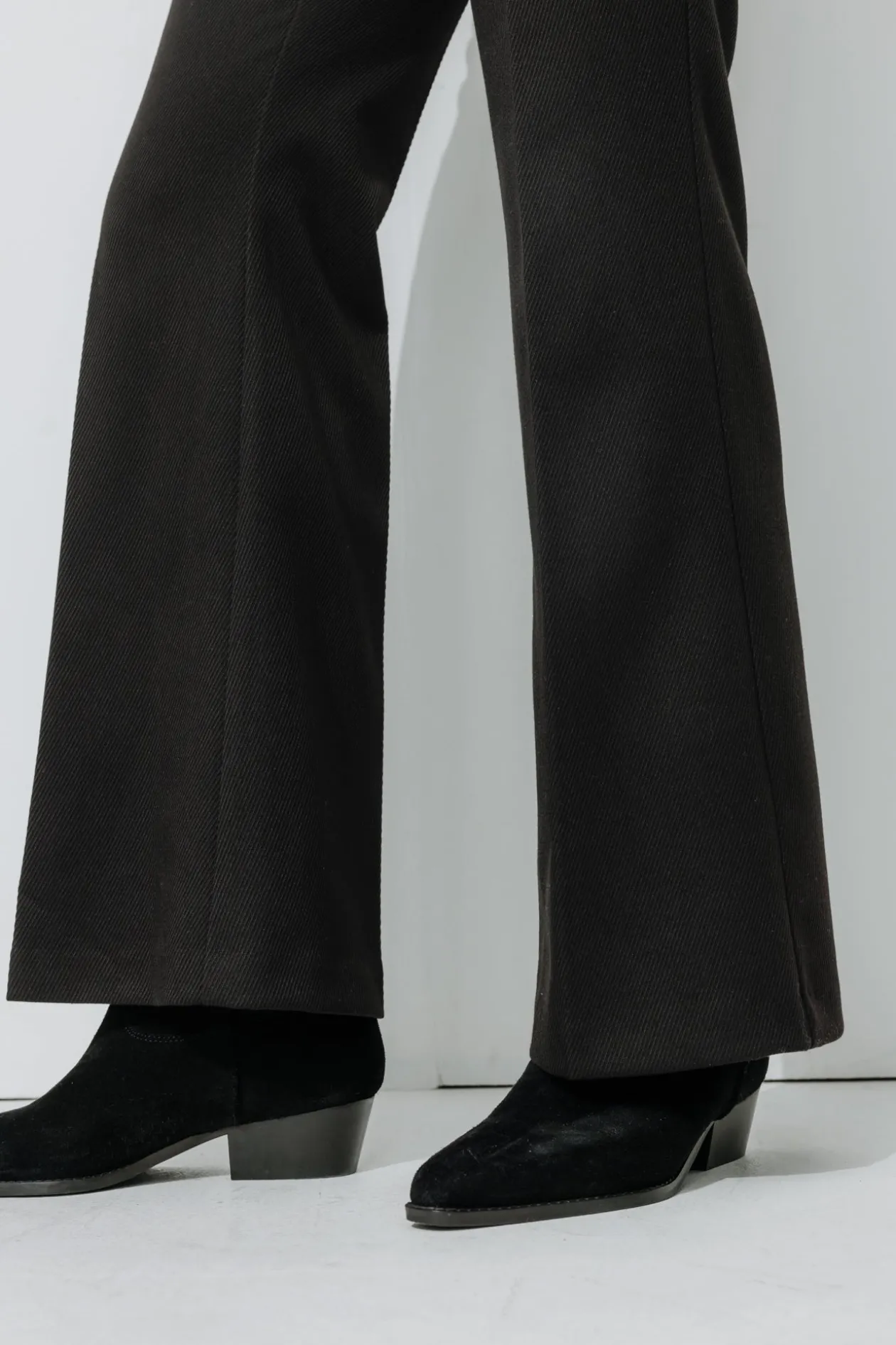 Promod Pantalon côtelé flare Femme - Noir Cheap
