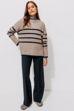 Promod Pantalon de tailleur Femme - Marine Fashion
