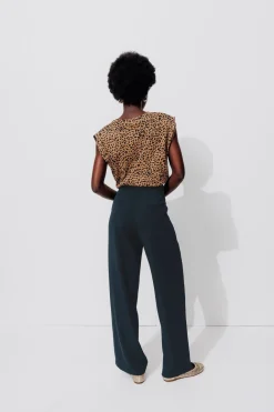 Promod Pantalon de tailleur Femme - Marine Clearance