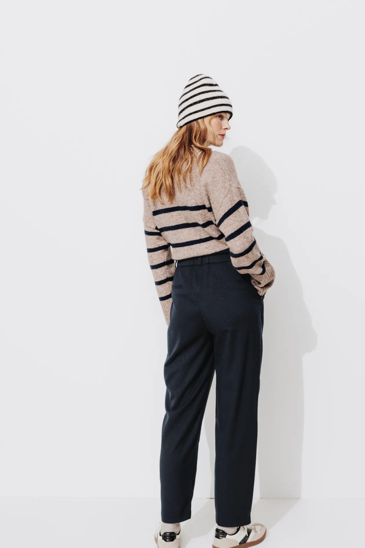 Promod Pantalon de tailleur Femme - Marine Discount