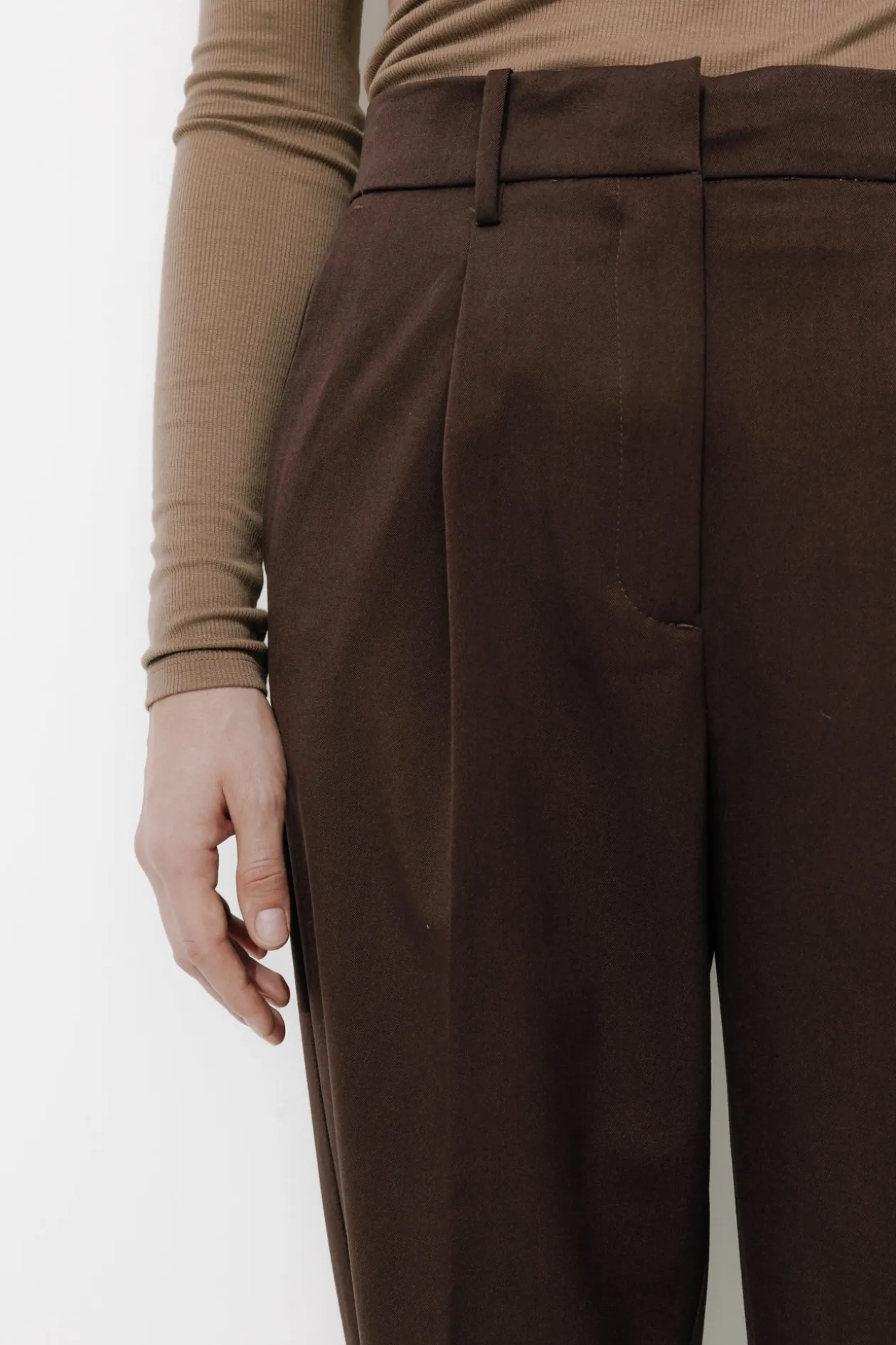 Promod Pantalon de tailleur Femme - Marron Online