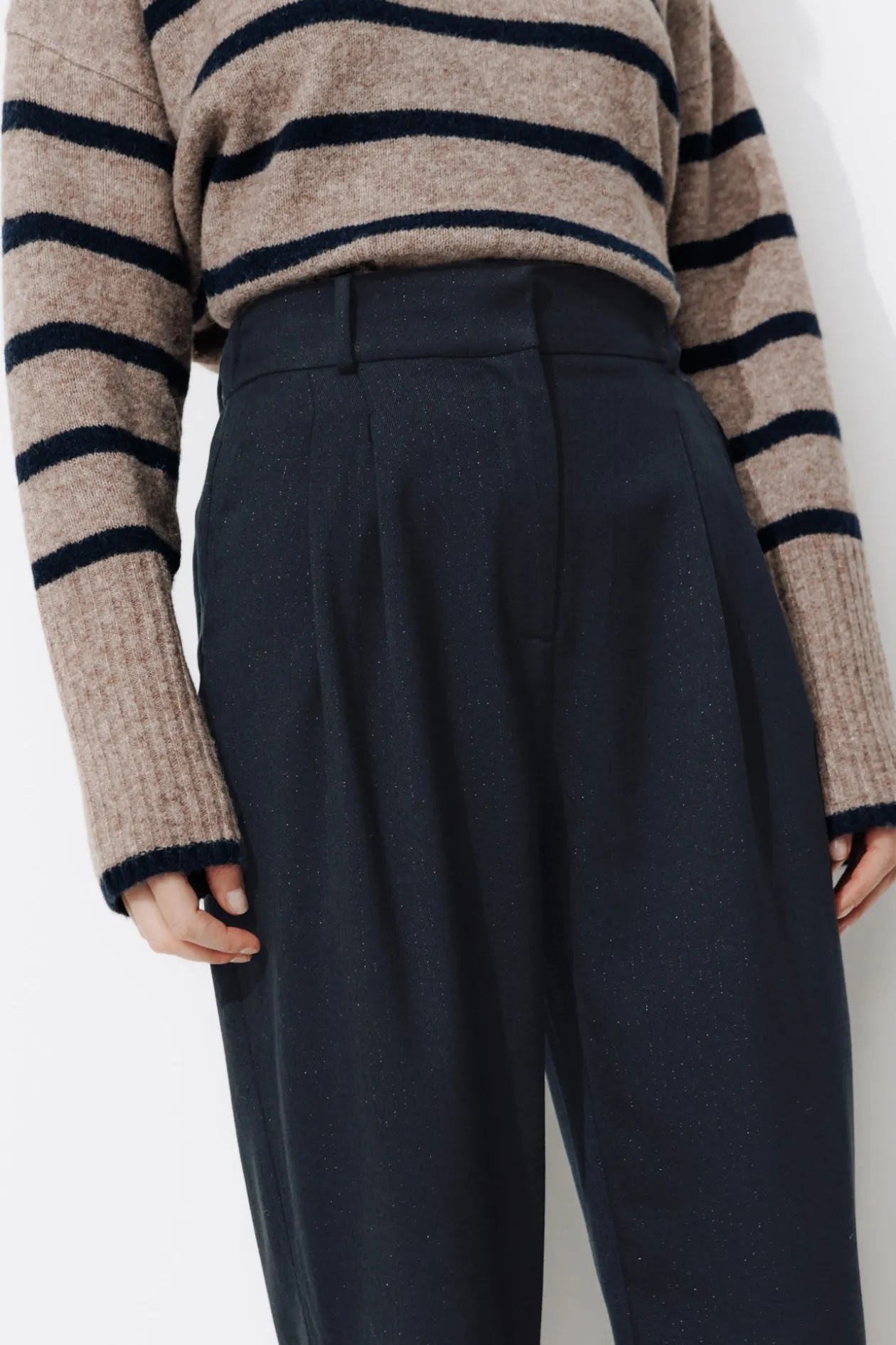 Promod Pantalon de tailleur Femme - Marine Discount