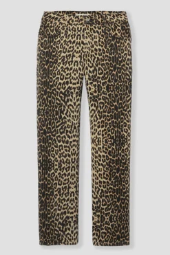 Promod Pantalon droit léopard Femme - Imprimé multicolore Imprimémulticolore Store