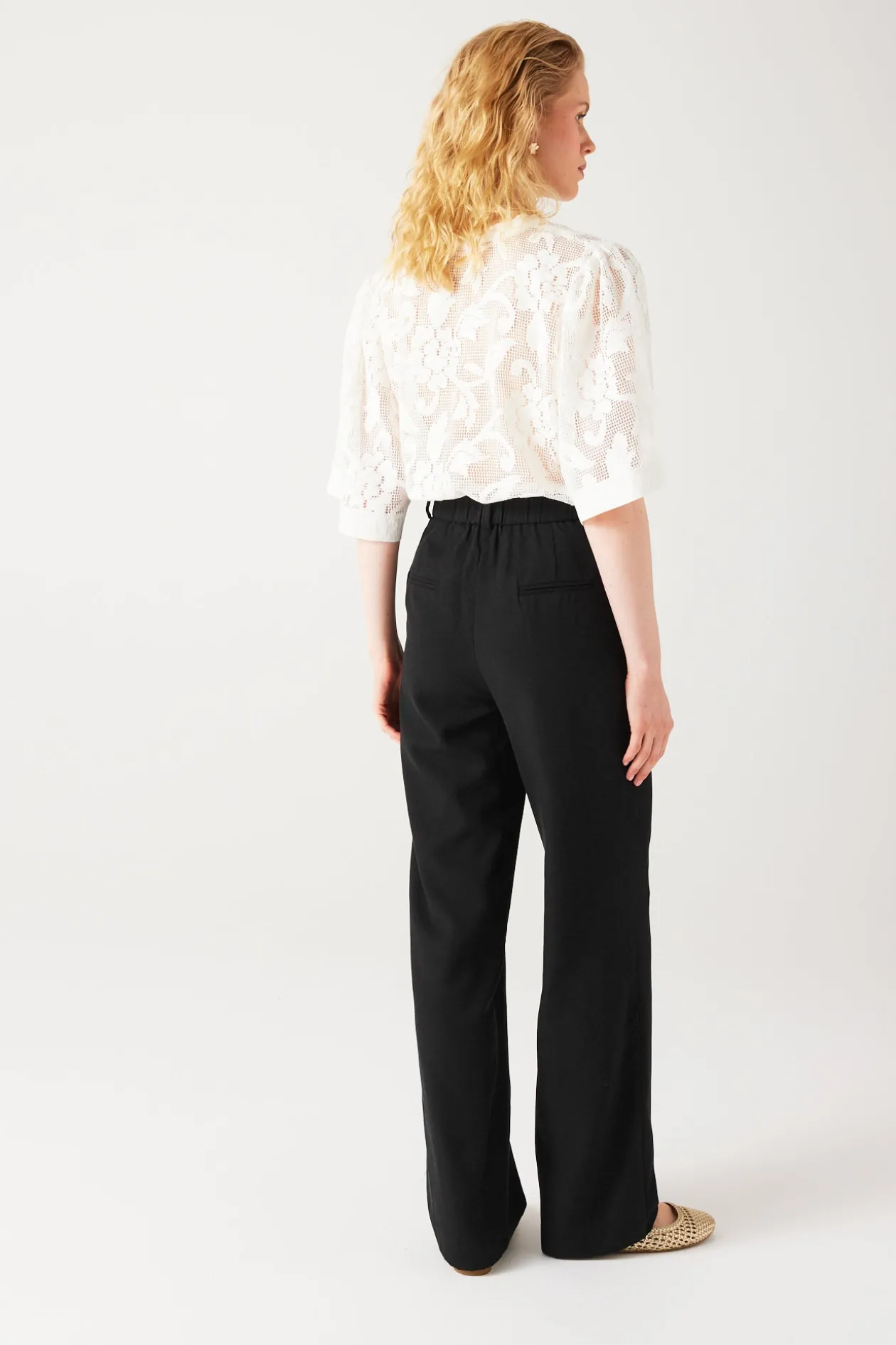 Promod Pantalon droit taille haute - Noir Online