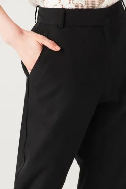 Promod Pantalon droit taille haute - Noir Online