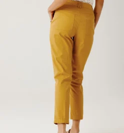 Promod Pantalon en toile de coton - Ocre Fashion
