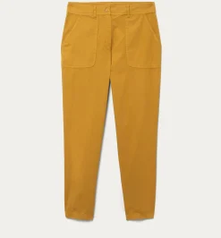 Promod Pantalon en toile de coton - Ocre Fashion