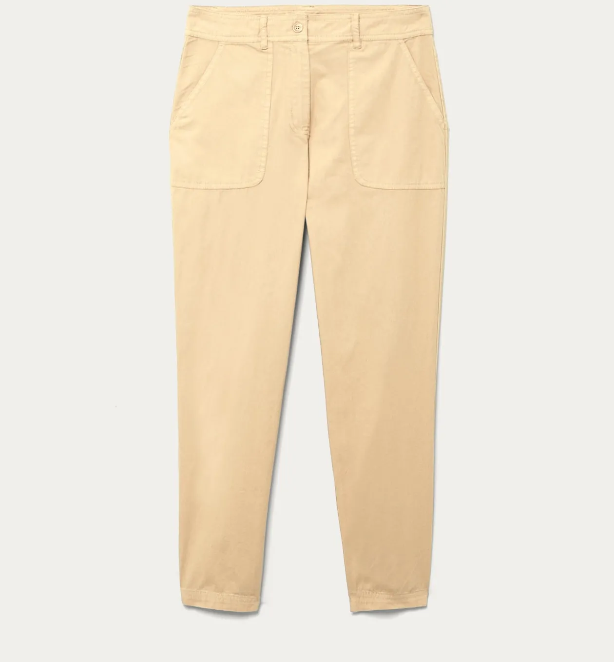 Promod Pantalon en toile de coton - Ecru New