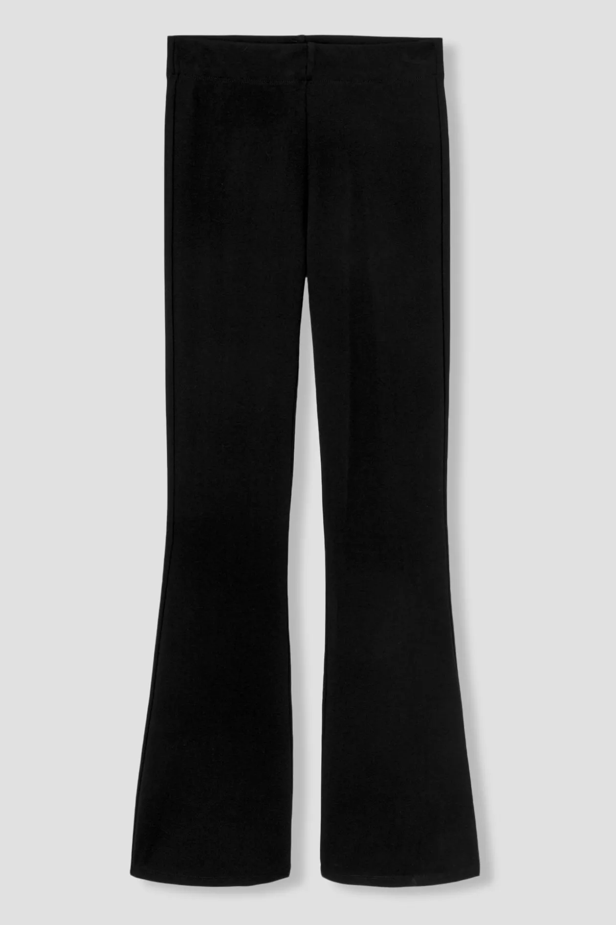 Promod Pantalon flare en jersey Femme - Noir Fashion