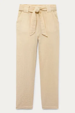 Promod Pantalon gaze de coton Femme - Beige Cheap