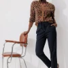 Promod Pantalon jogpant Femme - Marine Clearance