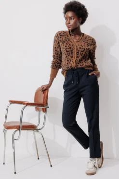 Promod Pantalon jogpant Femme - Marine Clearance