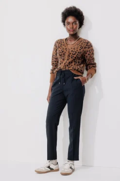 Promod Pantalon jogpant Femme - Marine Clearance