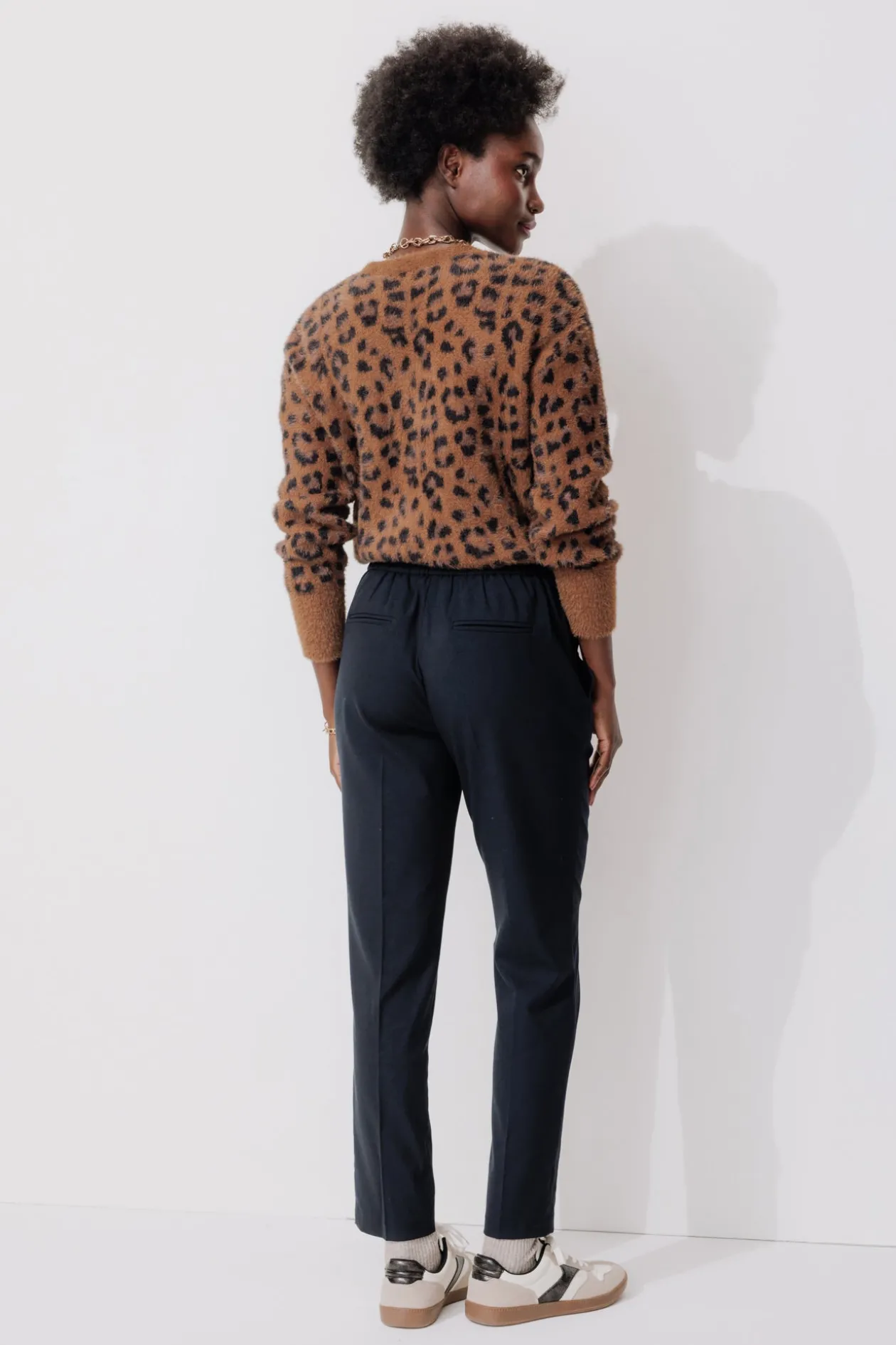 Promod Pantalon jogpant Femme - Marine Clearance