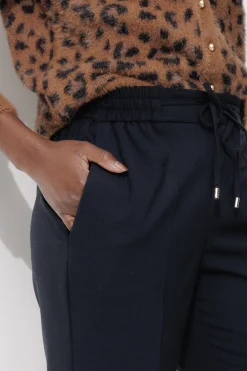Promod Pantalon jogpant Femme - Marine Clearance