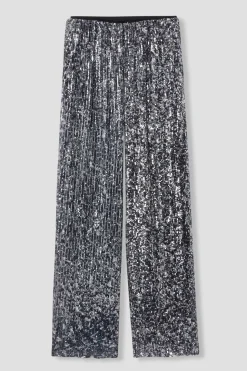 Promod Pantalon large à paillettes - Imprimé multicolore Imprimémulticolore Cheap