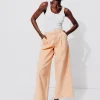 Promod Pantalon large à pinces Femme - Orange fluo Orangefluo Fashion