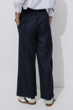 Promod Pantalon large Femme - Marine Flash Sale